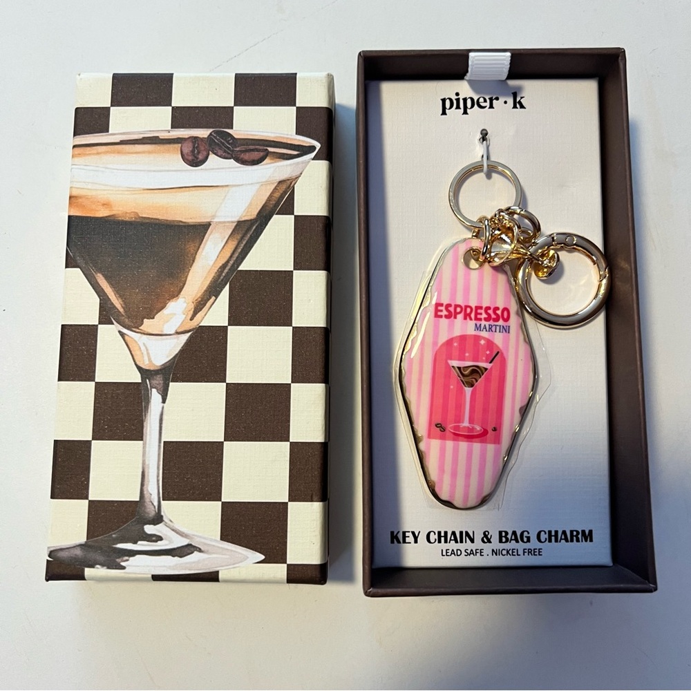 piper k Espresso Martini Keychain & Bag Charm